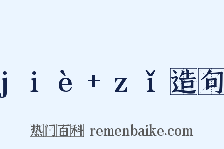 jiè+zǐ造句是什么意思的图片